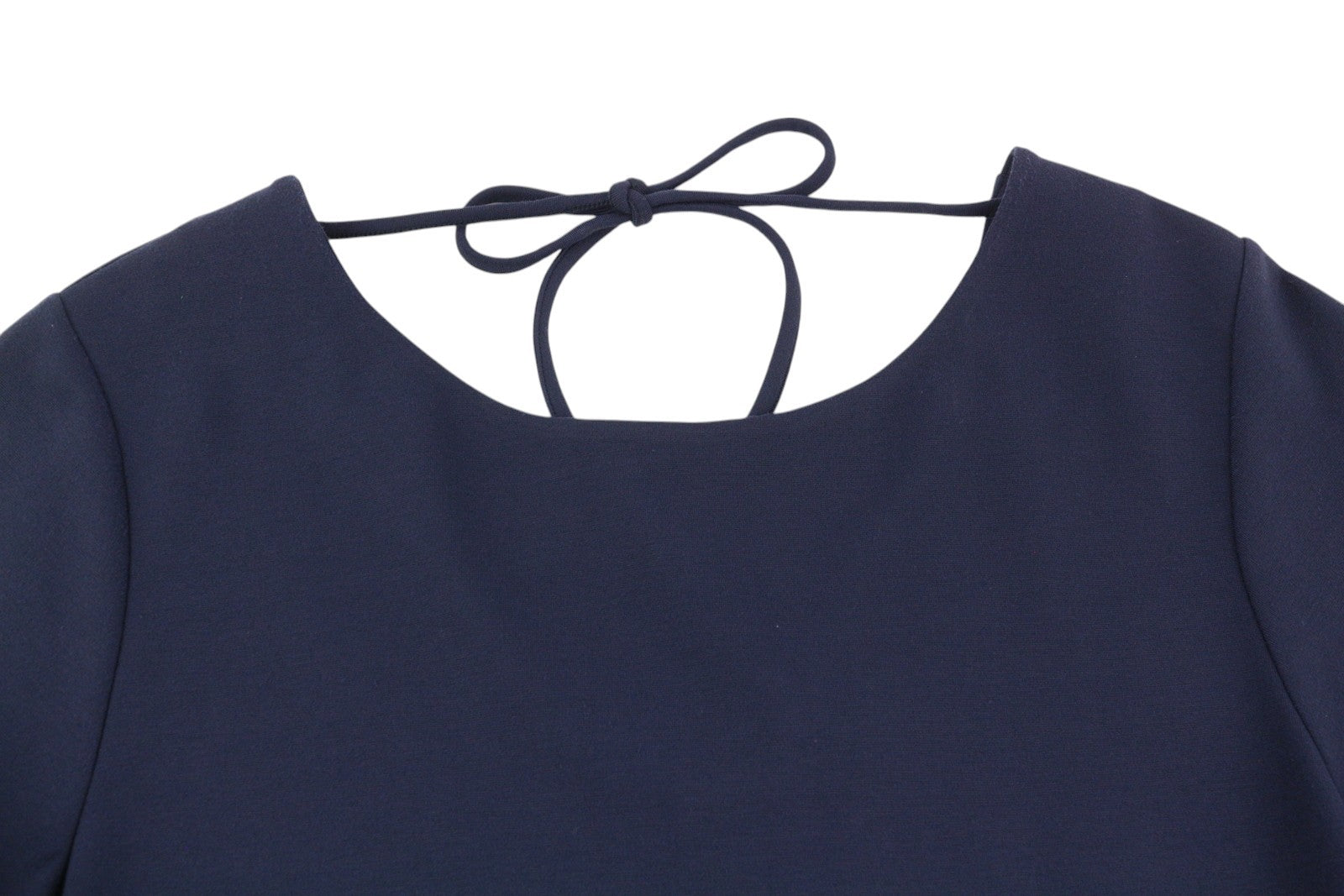 GANT „Meadow Holeseam Jersey“ moteriška suknelė, mėlyna, trumpomis rankovėmis, tampri, iki kelių 