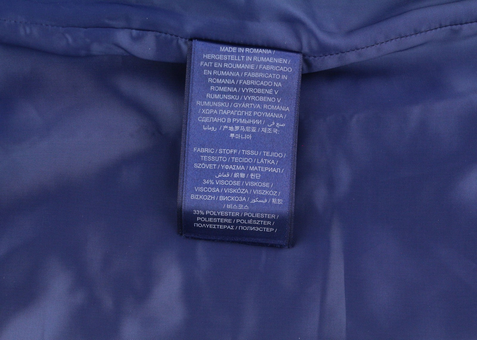 GANT Flannel Flare Women Dress EU34 Blue Wool Blend Round Neck 3/4 Sleeved Mini