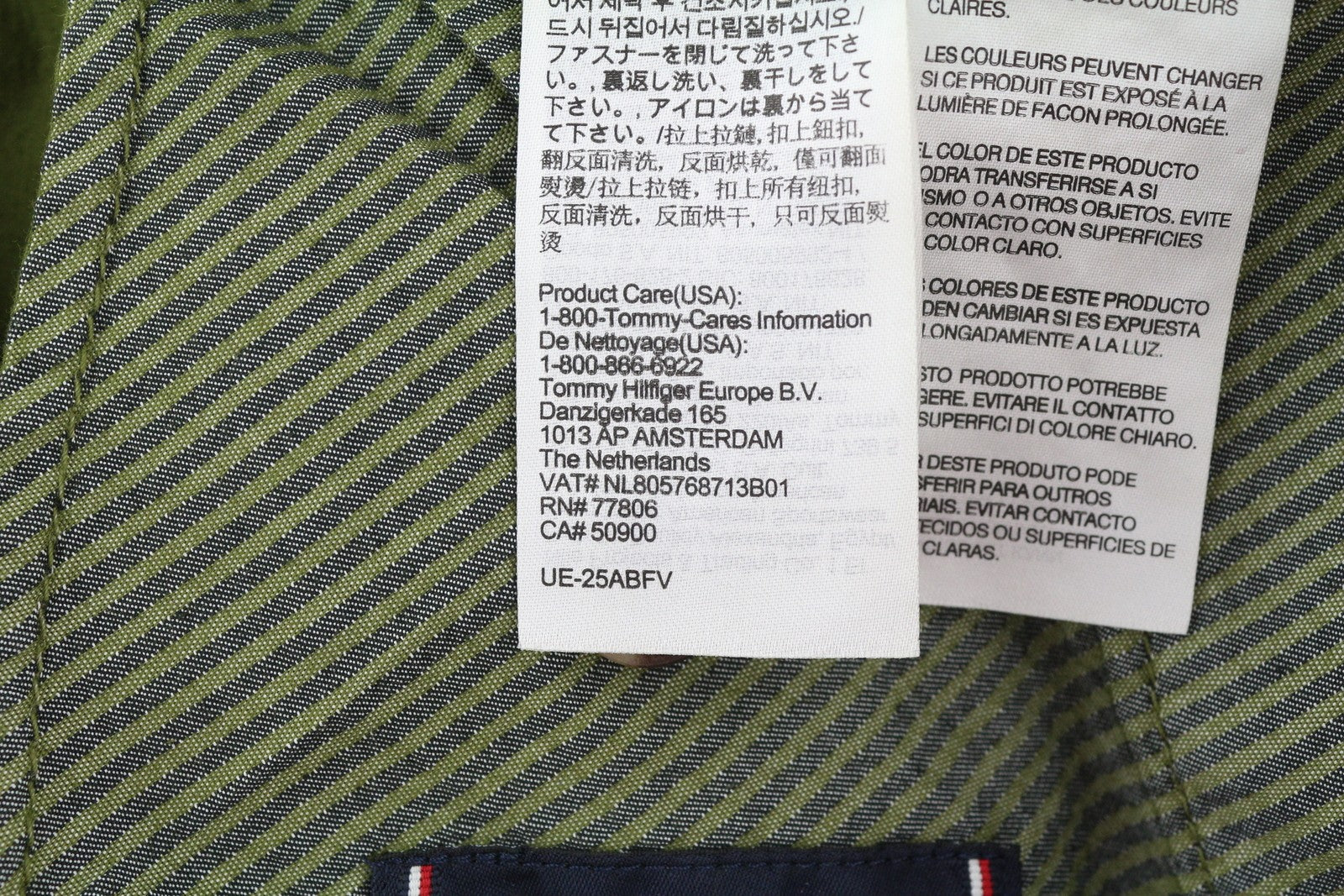 TOMMY HILFIGER Denton Chino Stretch Men Trousers W38/L34 Green Corduroy Straight