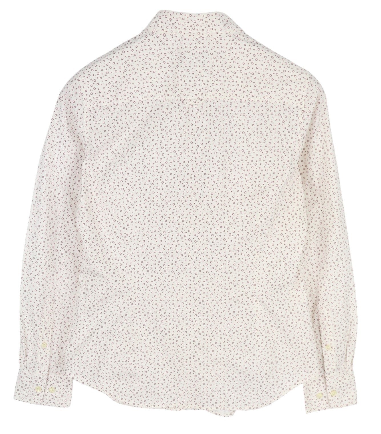 GANT Stretch Broadcloth Print Women Shirt EU38 Casual White Button-Up Spread