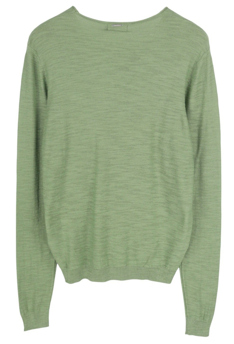 ANTONY MORATO Men Jumper L Green Knitted Crew Neck Patch Pocket Logo Pullover
