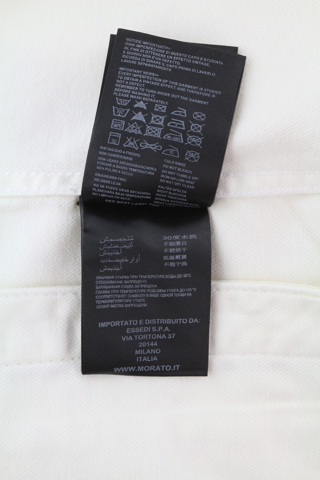 ANTONY MORATO Men Jacket L Denim White Trucker Button-Up Unlined Unisex