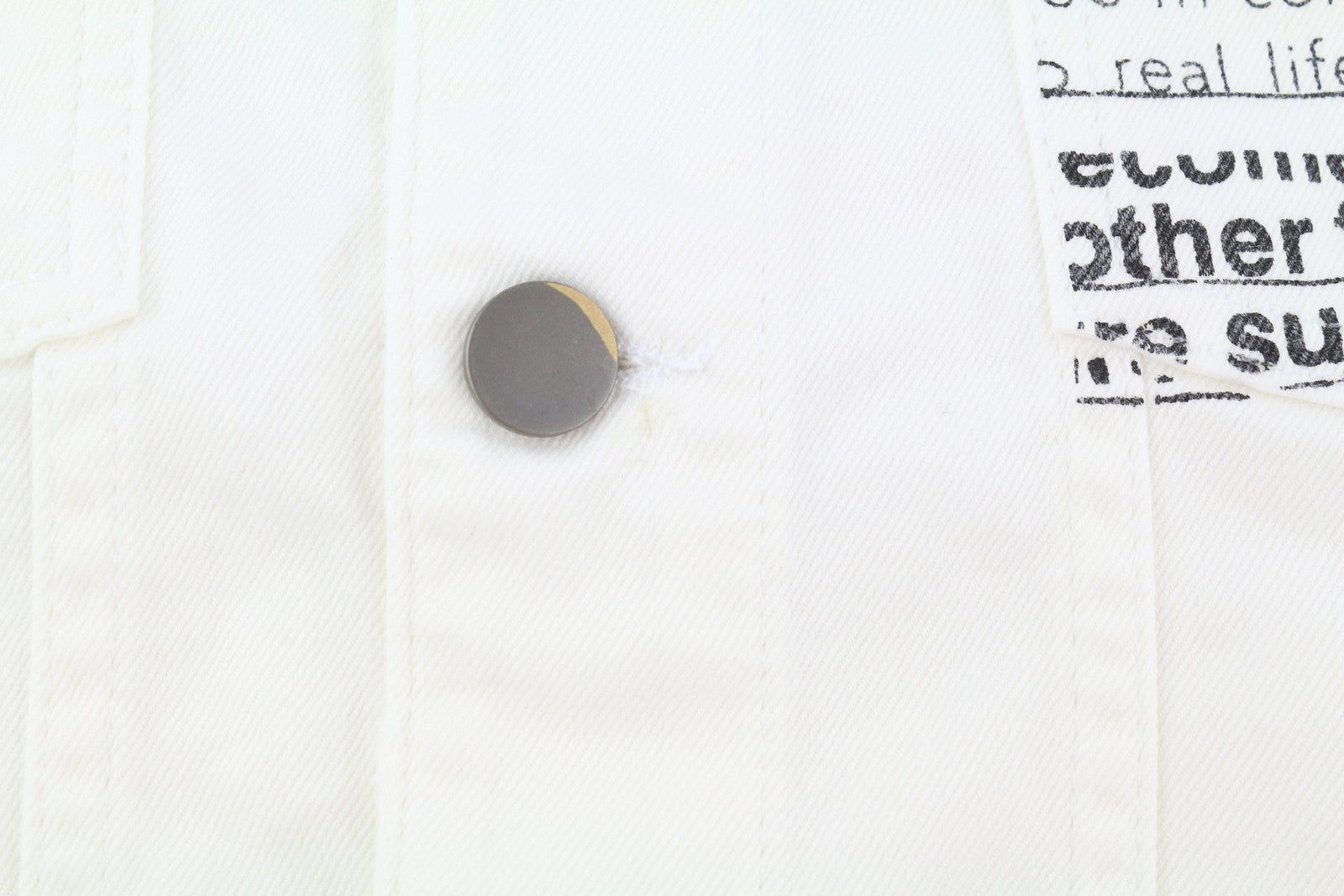 ANTONY MORATO Men Jacket XL Denim White Trucker Button-Up Unlined Unisex