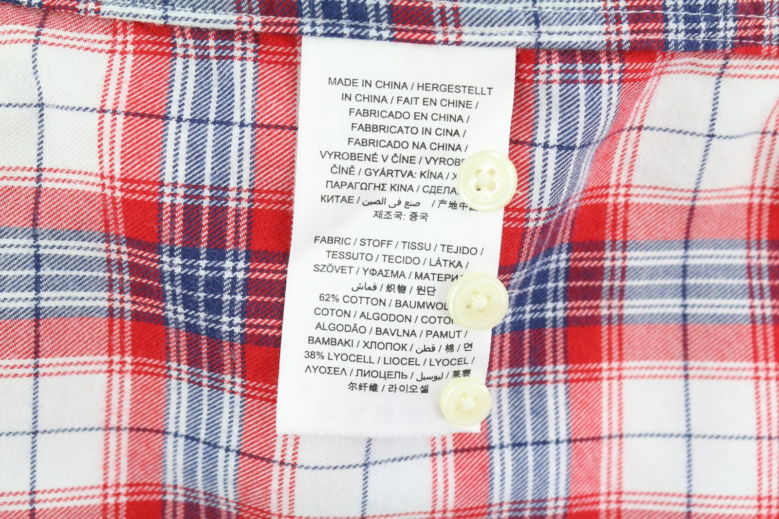 GANT Flannel Check Relaxed Women Shirt EU34 Casual Button-Down Neck Colourful