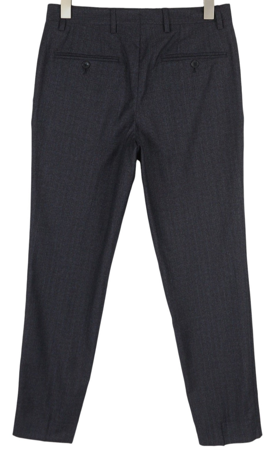 TOMMY HILFIGER x Lardini Men Trousers W31 Blue Slim Fit Textured Wool RRP€179