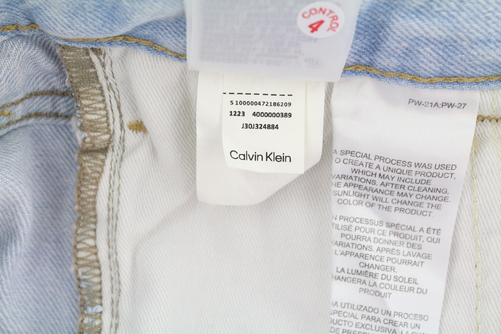 CALVIN KLEIN 90s Loose Pleated Men Jeans W29 Washed Blue Wide Leg Zip RRP$272