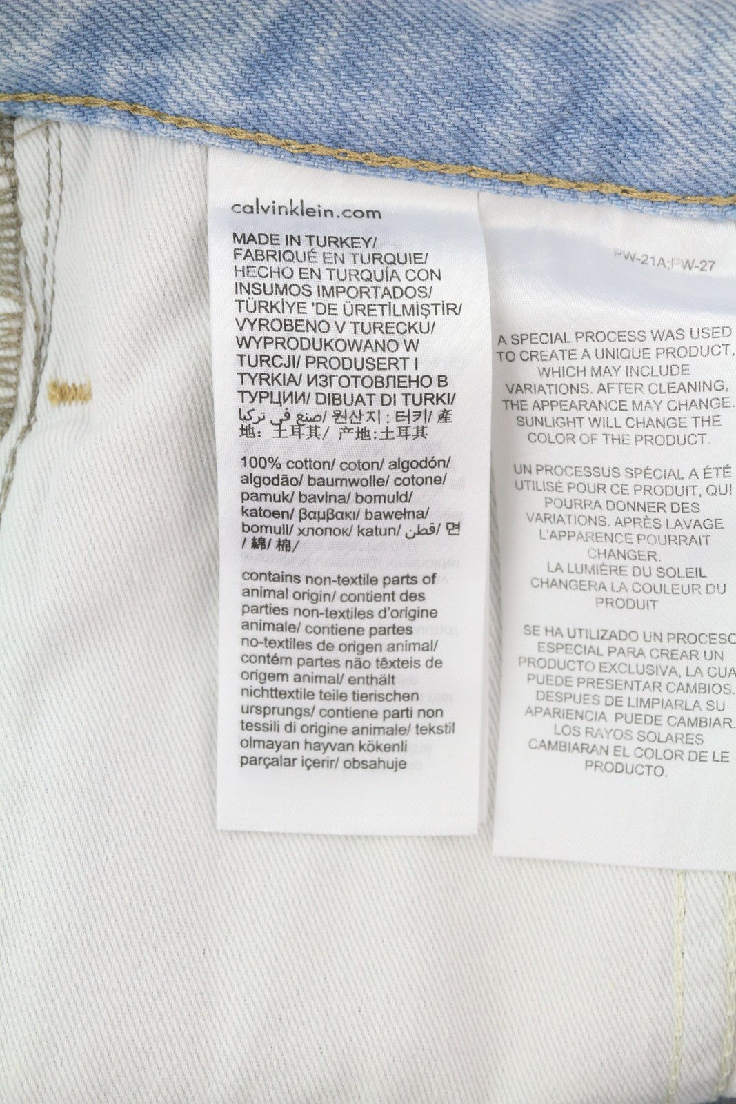 CALVIN KLEIN 90s Loose Pleated Men Jeans W32 Washed Blue Wide Leg Zip RRP$272