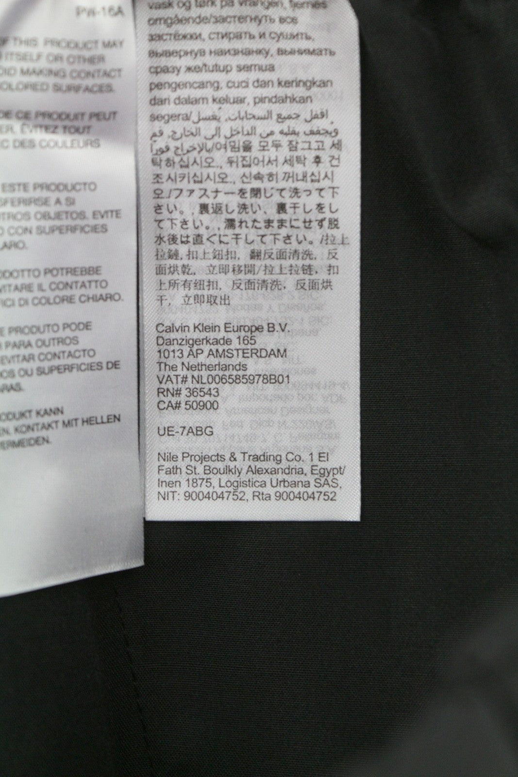 CALVIN KLEIN Crinkle Tech Stretch Men Trousers S Black Slim Fit Elastic Waist