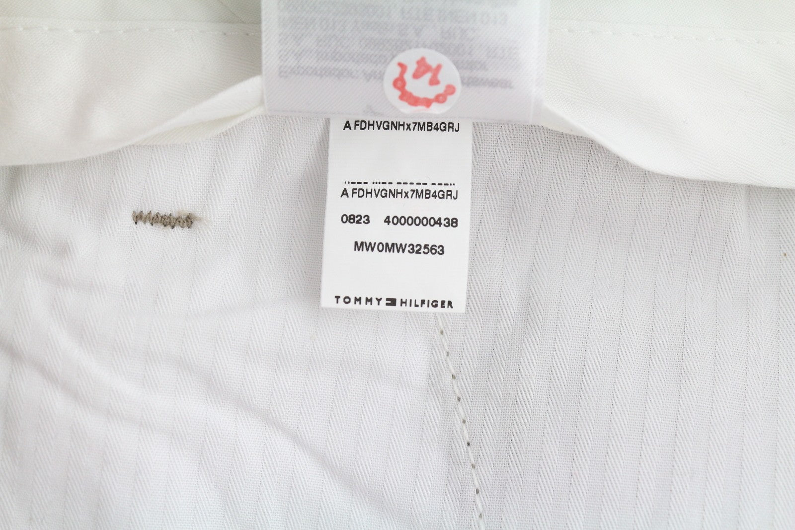 TOMMY HILFIGER Hampton Men Trousers W33/L34 Brown Wool Silk Blend Slim Tapered