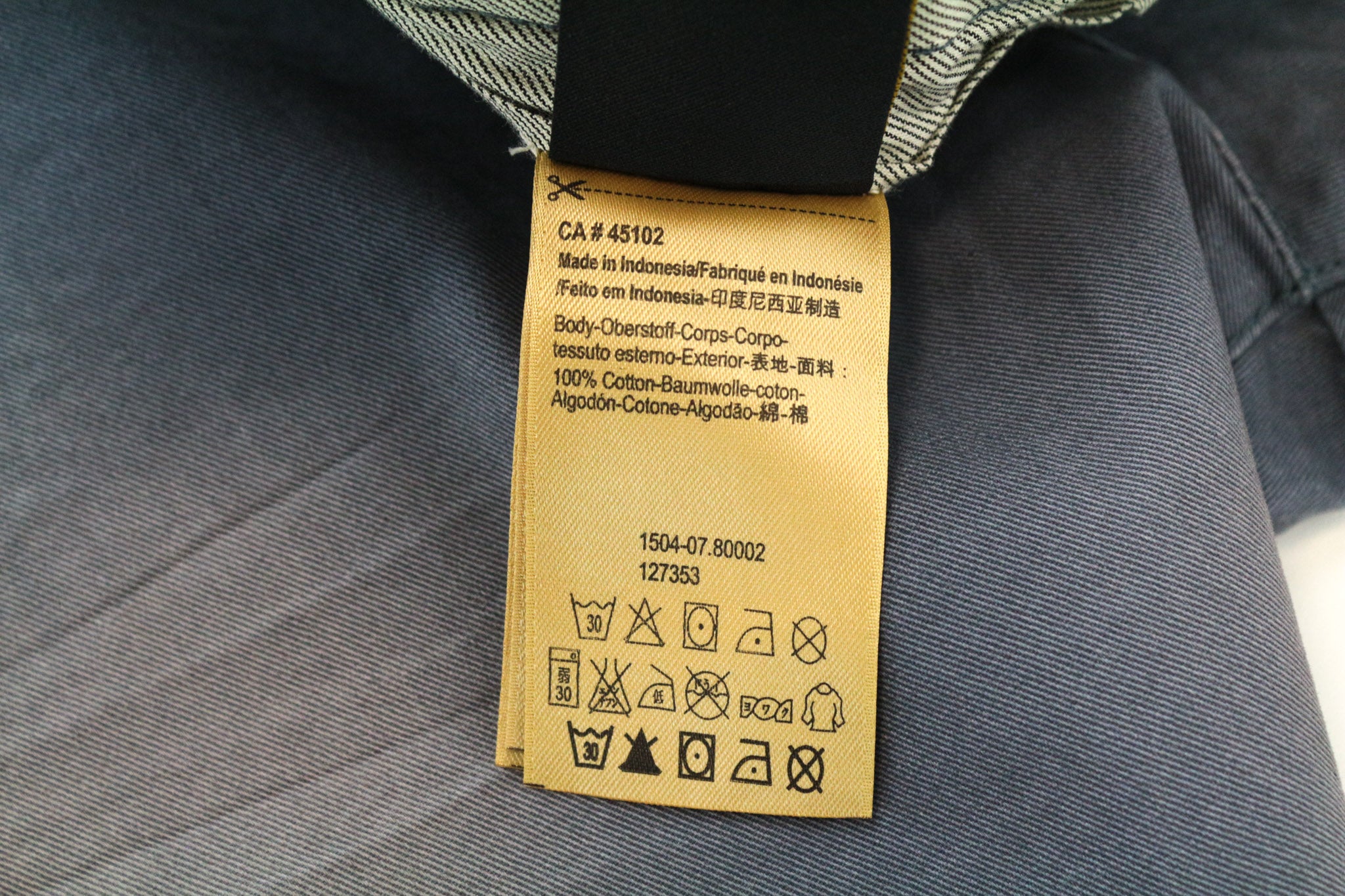 SCOTCH & SODA Warren Men's Trousers W32/L32 Slim Relaxed Belted Blue Cotton