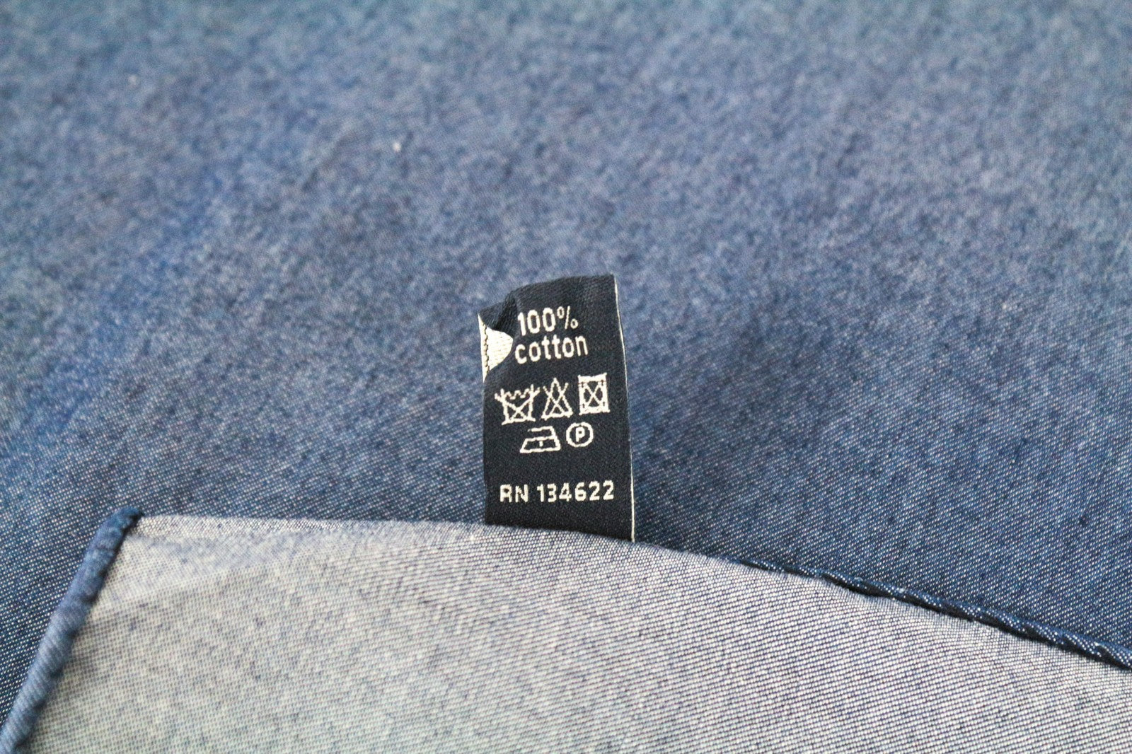 SUITSUPPLY Men's Pocket Square ~33 x 32 cm Blue Pure Cotton Classic Hanky