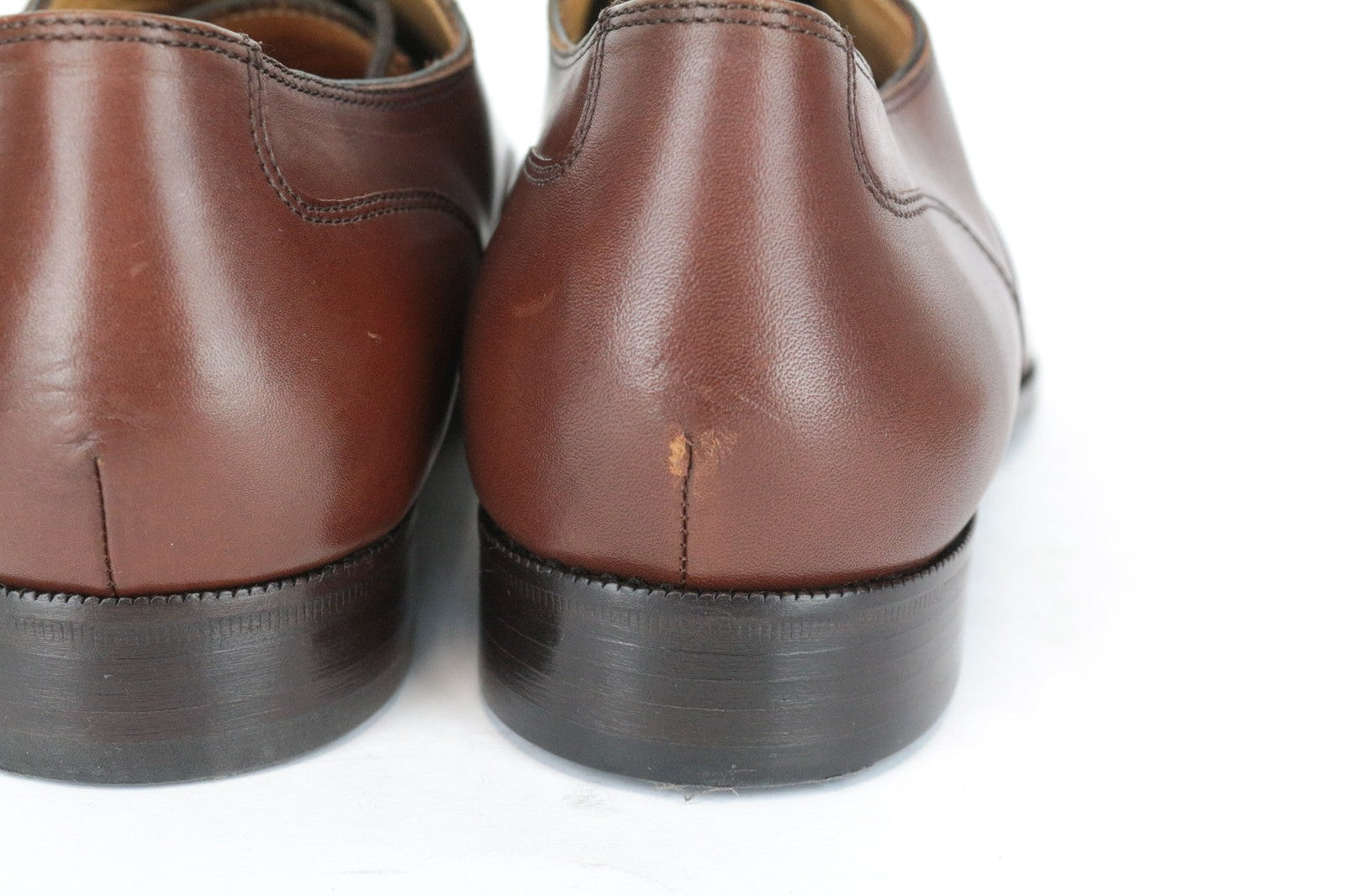 SUITSUPPLY Men's Oxford Shoes EU44.5/UK10.5 Lace-Up Brown Leather Dresswear