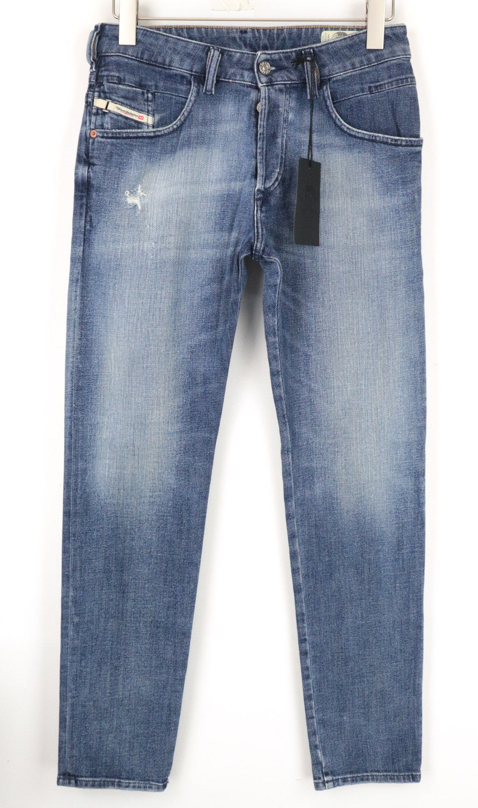 DIESEL D-Bazer 0870H Men's Jeans W28/L32 Washed Blue Taper Fit Cotton Stretch