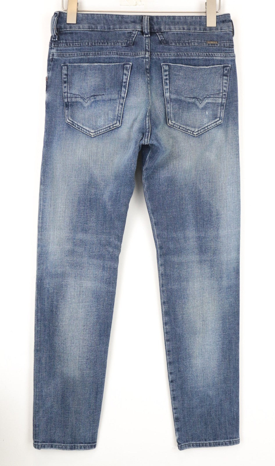 DIESEL D-Bazer 0870H Men's Jeans W28/L32 Washed Blue Taper Fit Cotton Stretch