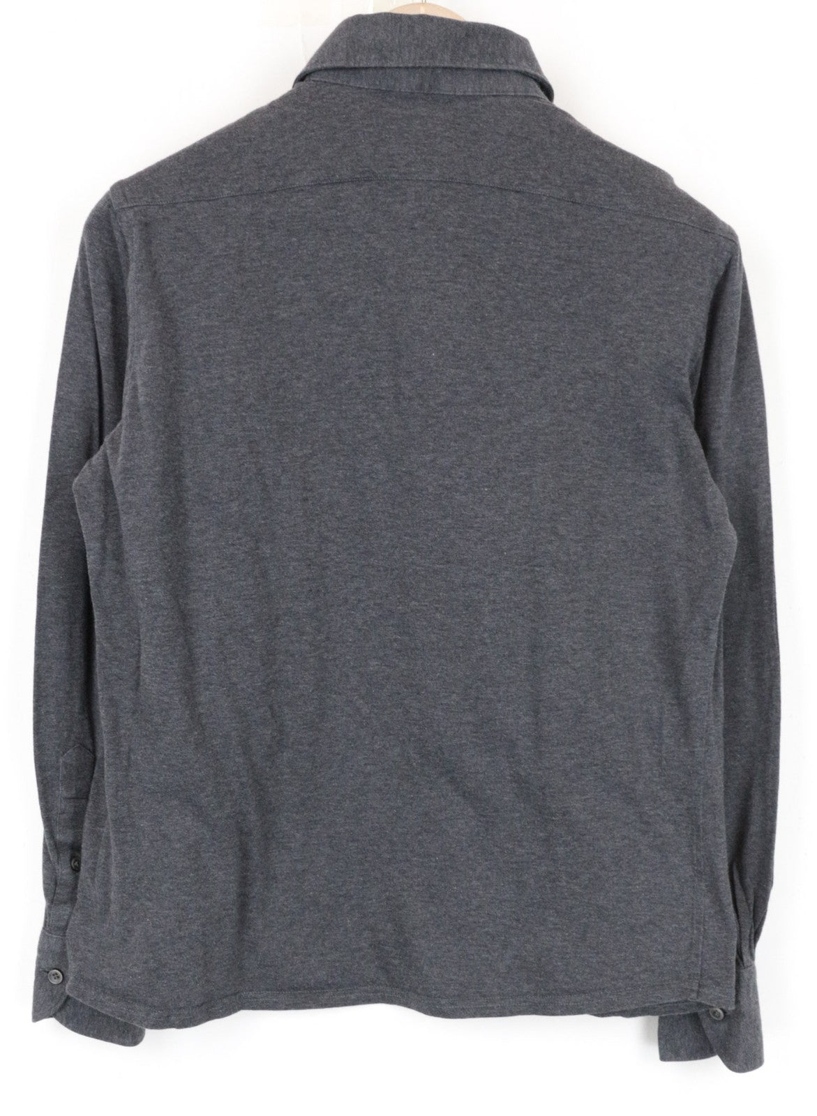 SUITSUPPLY Men's Shirt 37/38 Grey Spread Extra Slim Egyptian Cotton Style