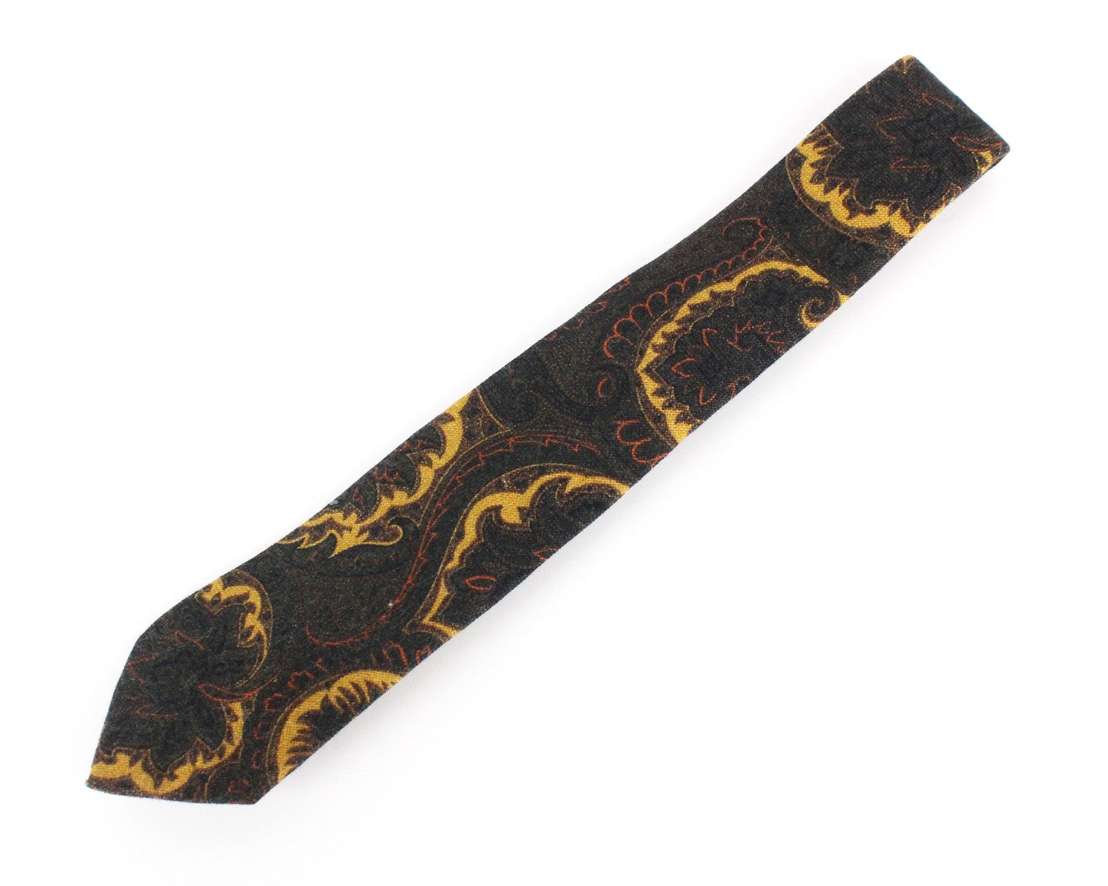 SUITSUPPLY Men's Tie ~150x8 Dark Green Wool Patterned Classic Formal Necktie