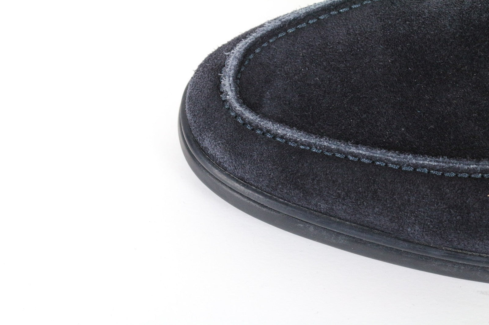 SUITSUPPLY Men's Shoes EU43 Navy Chukka High Top Lace-Up Suede Casual Look