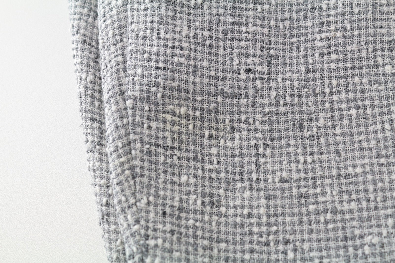 SUISTUDIO Women's Trousers UK14S Grey Slim Houndstooth Linen Blend Classic Fit