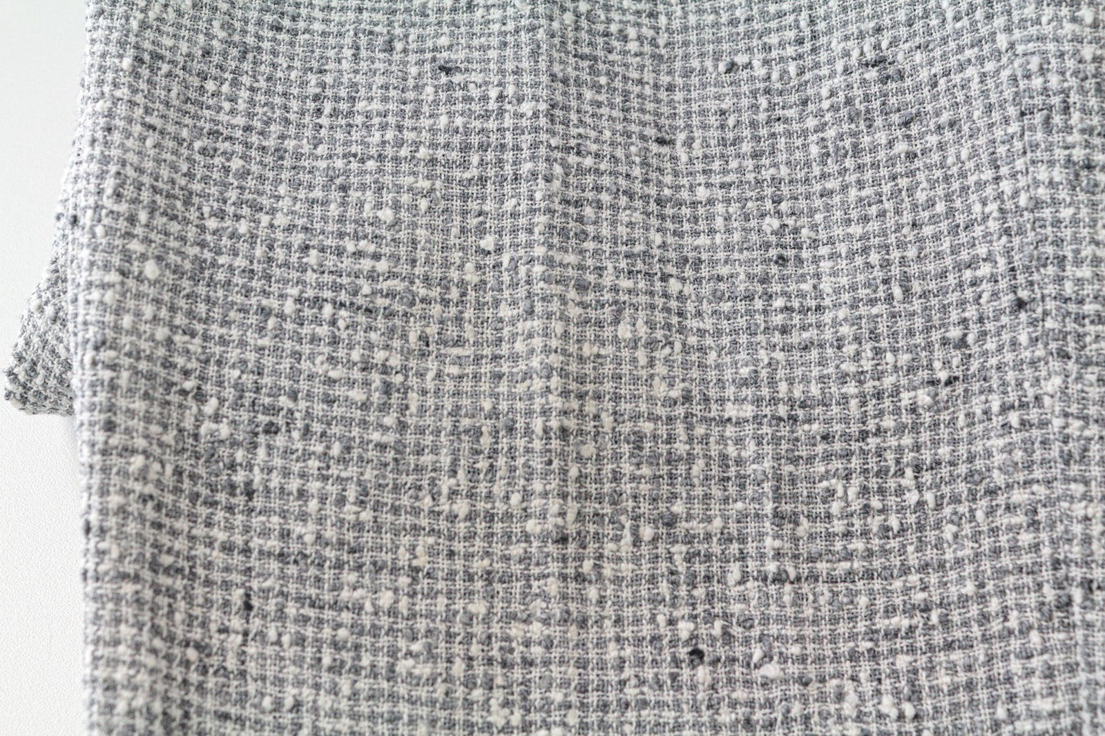 SUISTUDIO Women's Trousers UK14S Grey Slim Houndstooth Linen Blend Classic Fit