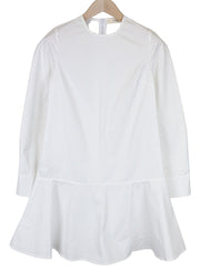 SUISTUDIO Dylan Women's Dress UK6R White Shirt Dress Cotton Tunic Long Sleeve