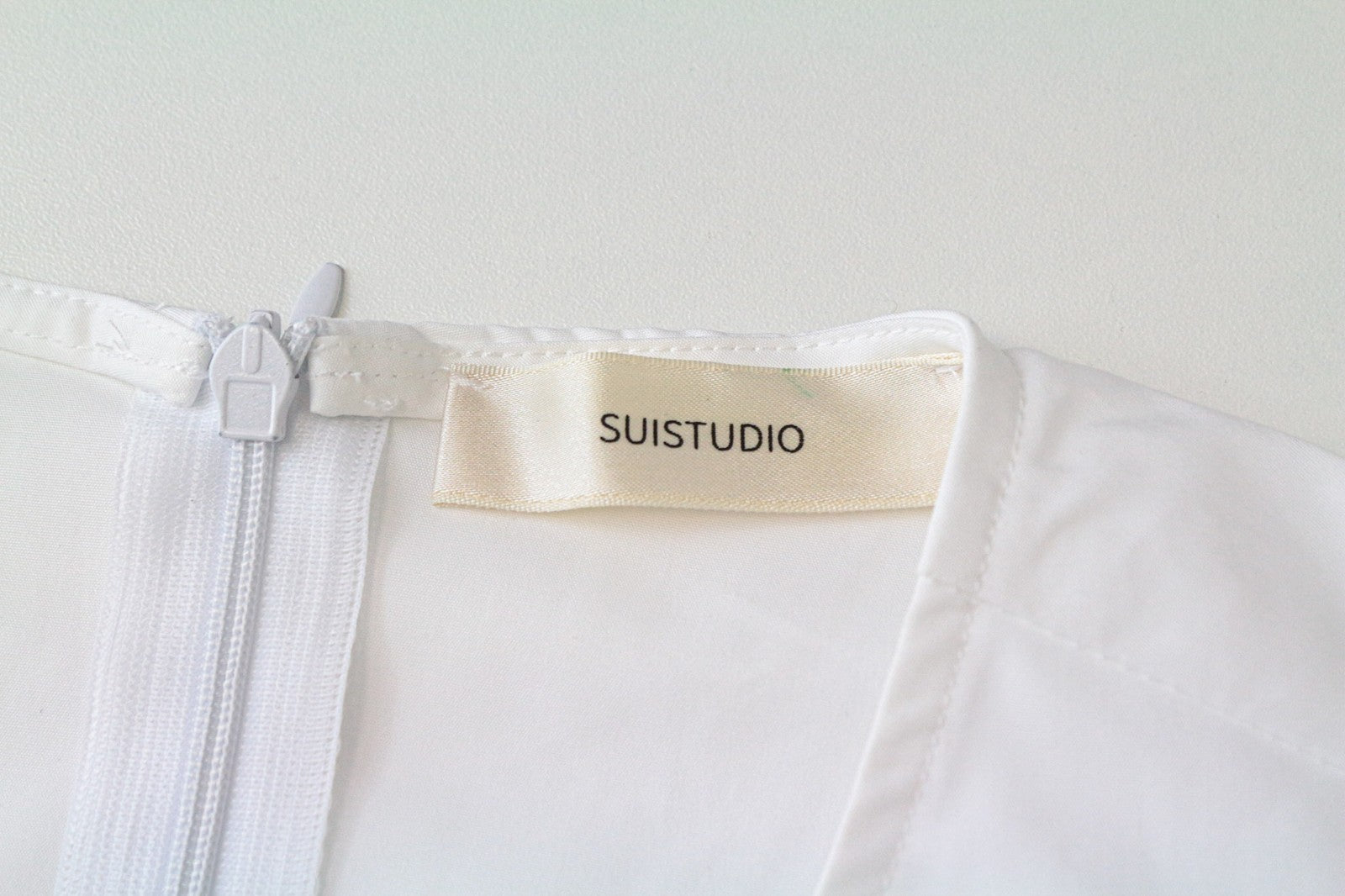 SUISTUDIO Dylan Women's Dress UK6R White Shirt Dress Cotton Tunic Long Sleeve