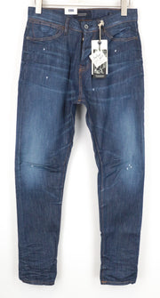 SCOTCH & SODA Stump Men's Jeans W30/L34 Cropped Loose Tapered Blue Washed