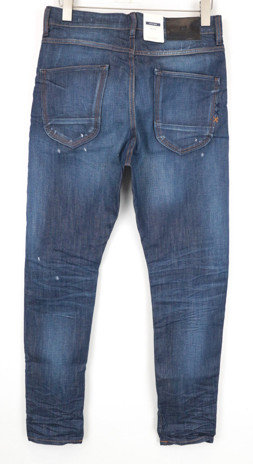 SCOTCH & SODA Stump Men's Jeans W30/L34 Cropped Loose Tapered Blue Washed