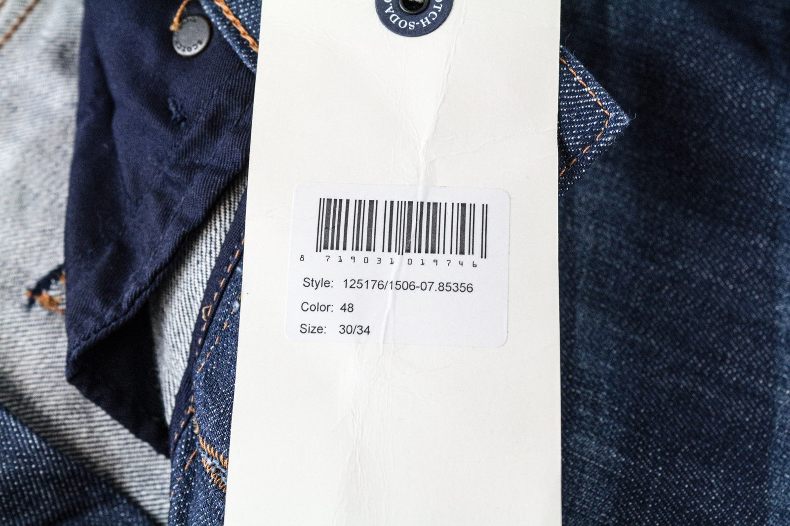 SCOTCH & SODA Stump Men's Jeans W30/L34 Cropped Loose Tapered Blue Washed