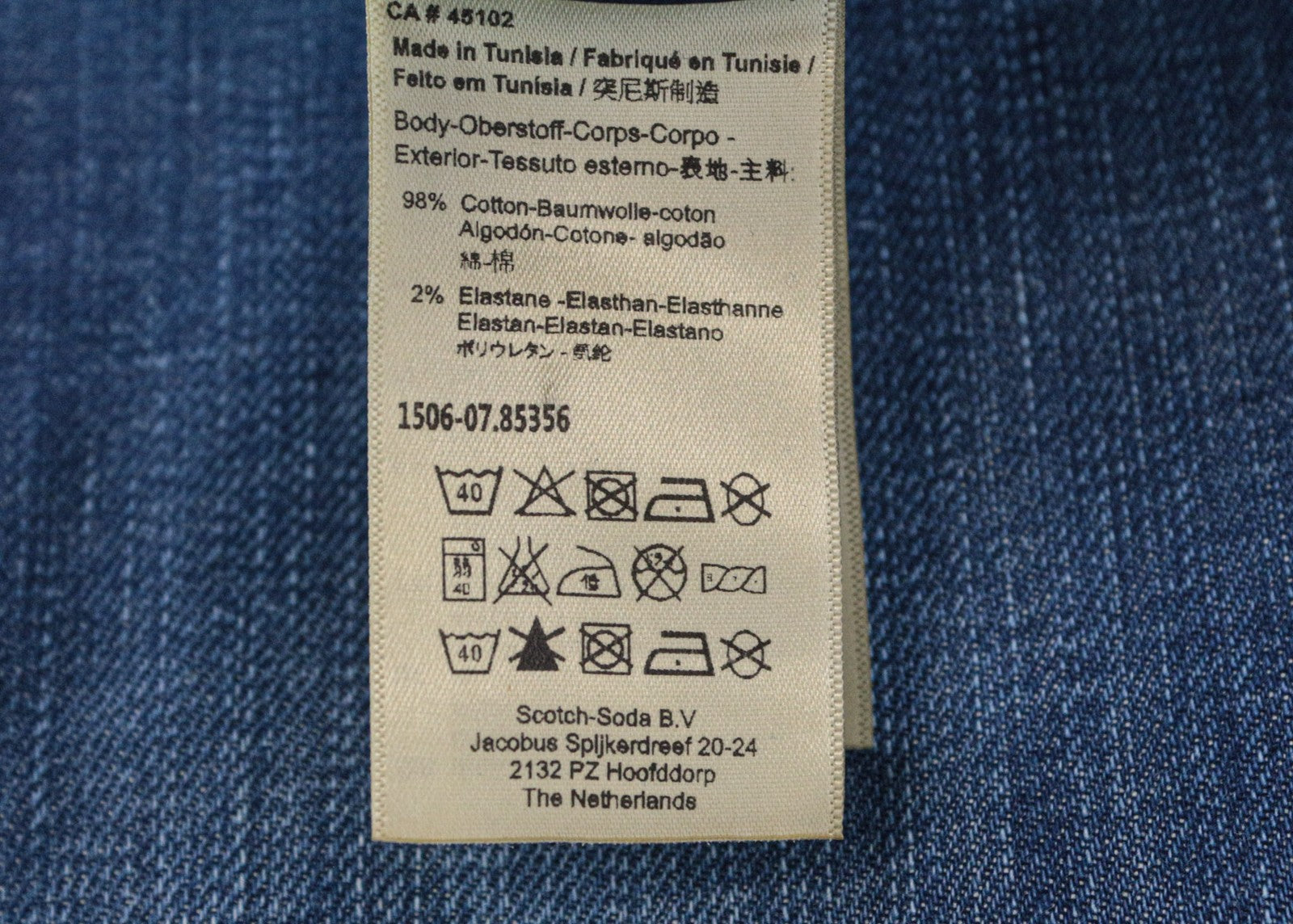 SCOTCH & SODA Stump Men's Jeans W30/L34 Cropped Loose Tapered Blue Washed