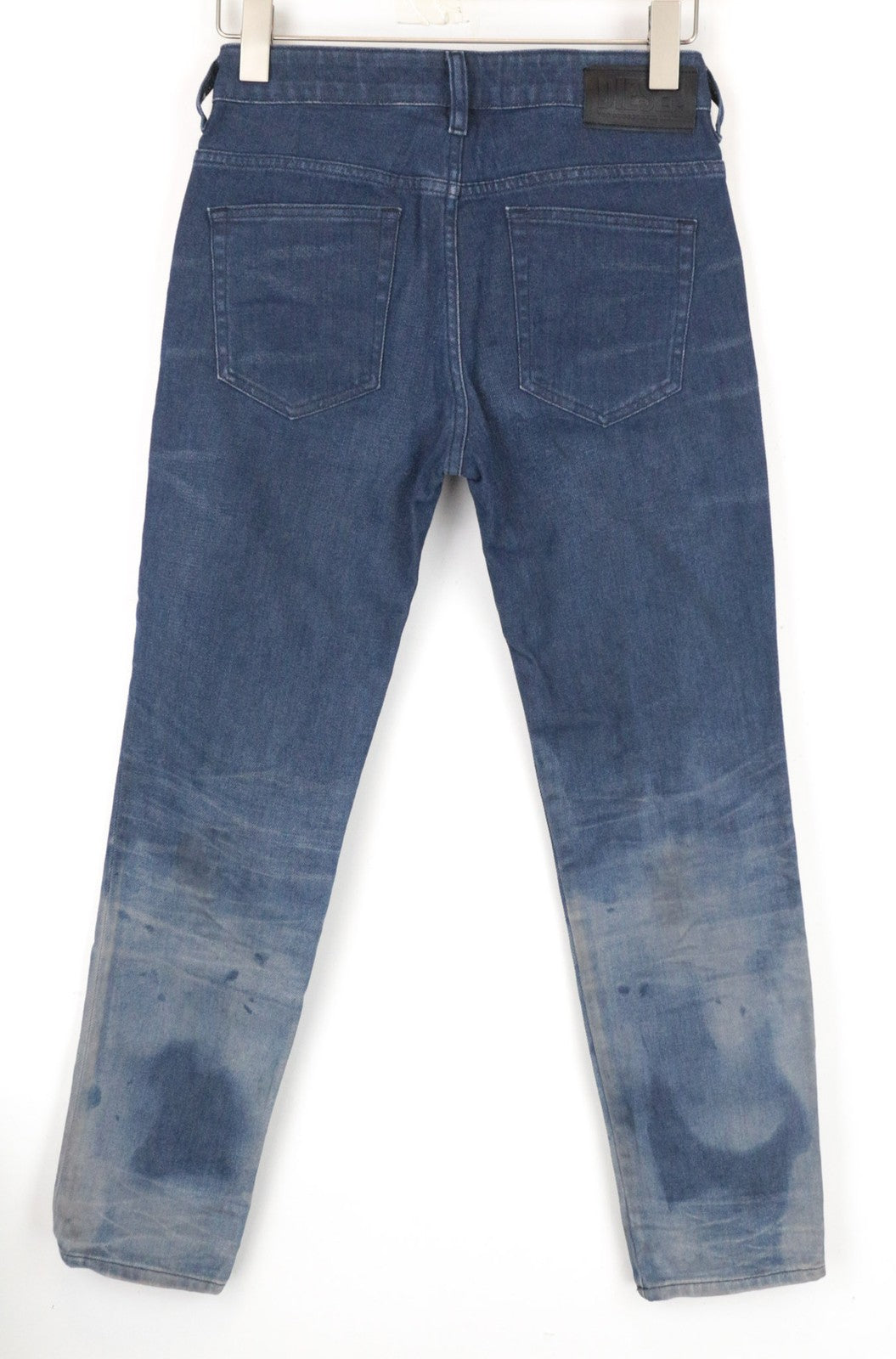 DIESEL D-Rifty 0870I Women's Jeans W25/L32 Slim Fit Blue Cotton Stretch Stained