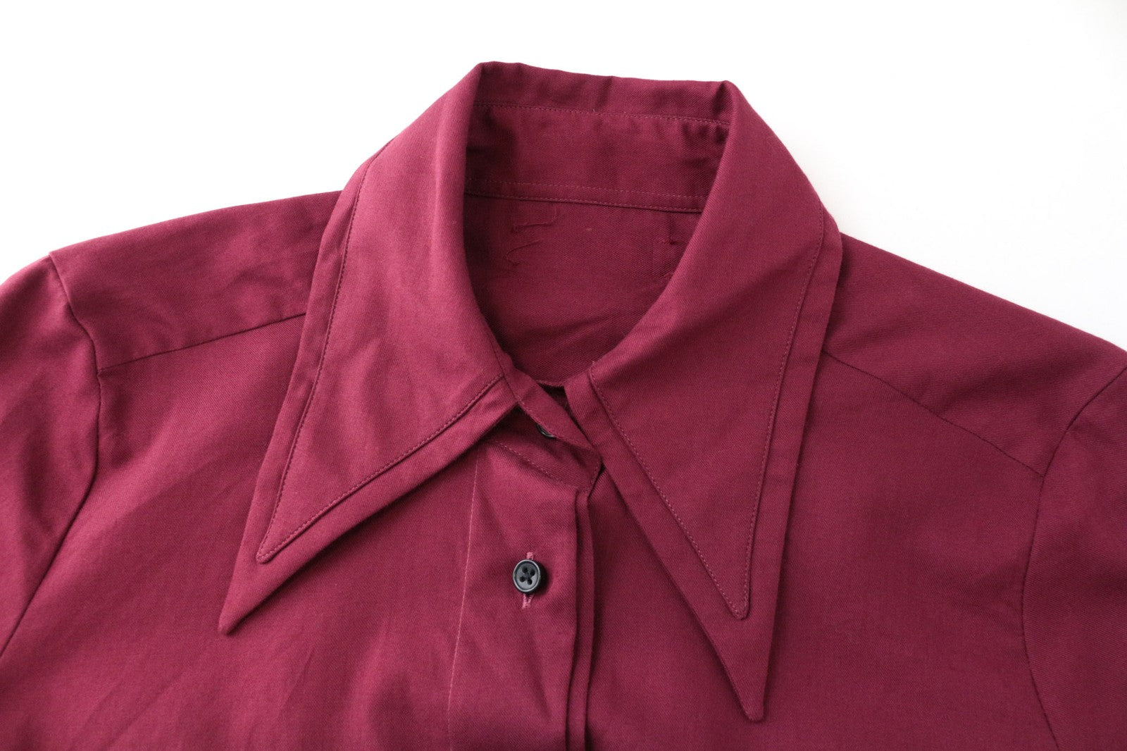 SUITSUPPLY Elton Women's Shirt 34R Long Sleeve Red Purple Cotton Button-Up