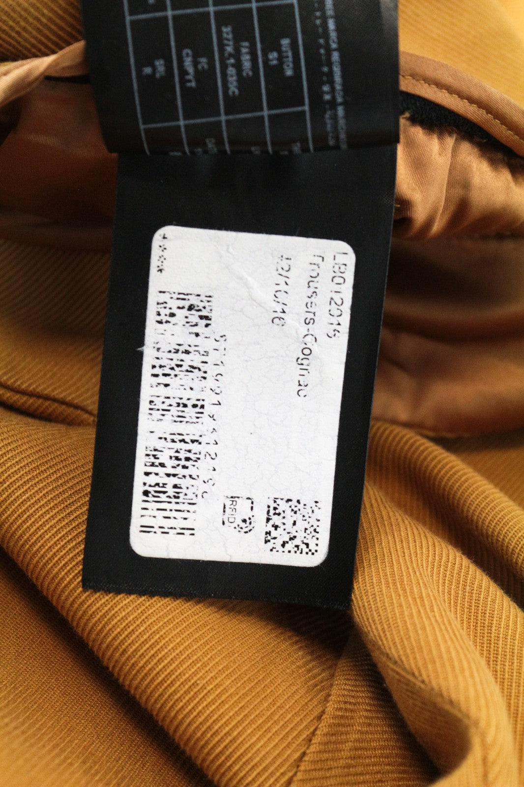 SUISTUDIO Lane Women's Trousers UK16R Brown Twill Slim Long Cotton Flat Front