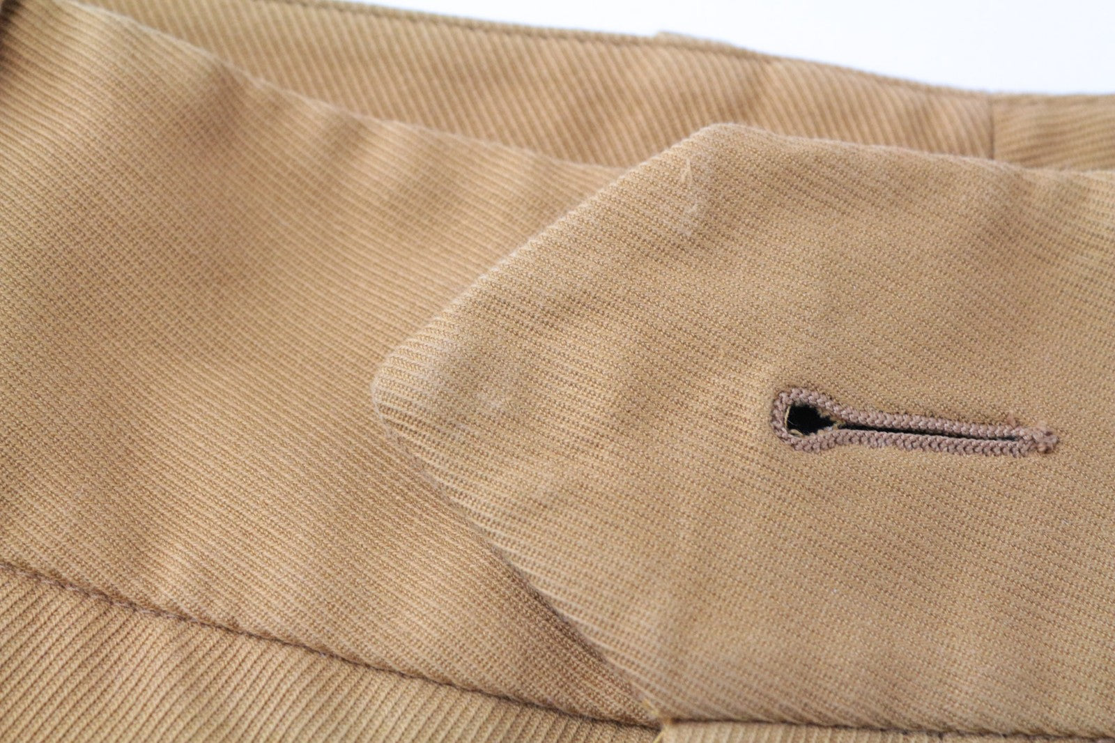 SUISTUDIO Lane Women's Trousers UK16R Brown Twill Slim Long Cotton Flat Front