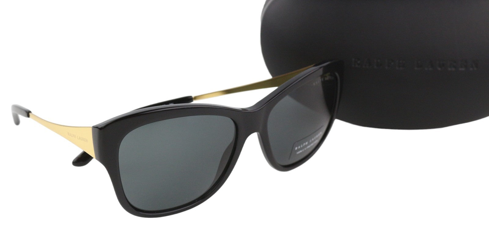 RALPH LAUREN 0RL8187 Women Sunglasses OS Black Tinted UV Protection RRP€147