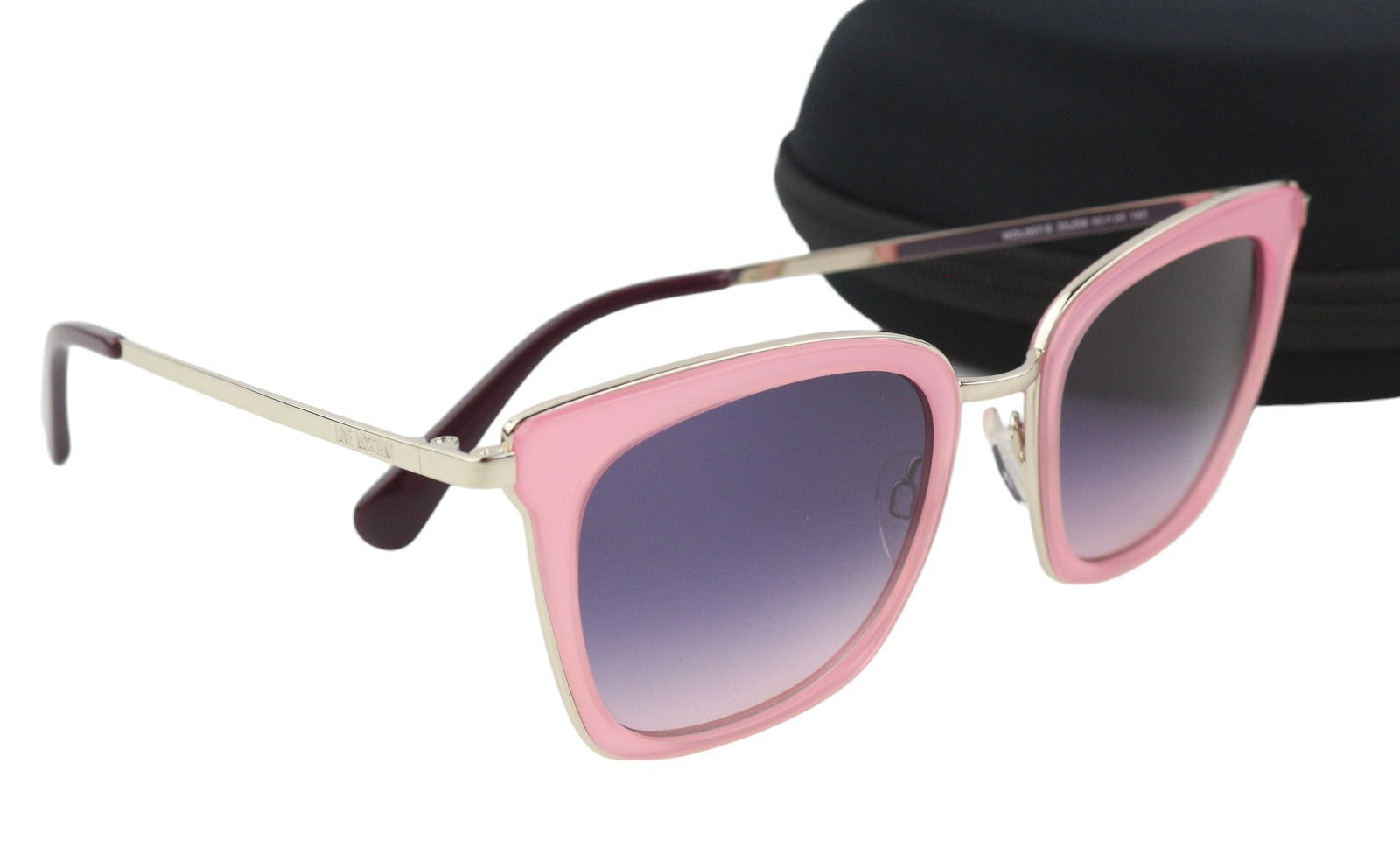LOVE MOSCHINO MOL007/S Women Sunglasses OS Gold Tone Pink Frame Square RRP€165
