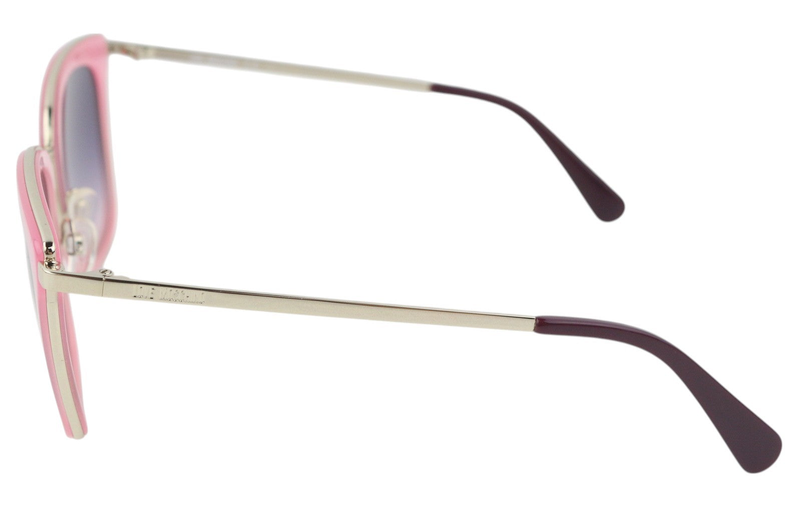 LOVE MOSCHINO MOL007/S Women Sunglasses OS Gold Tone Pink Frame Square RRP€165