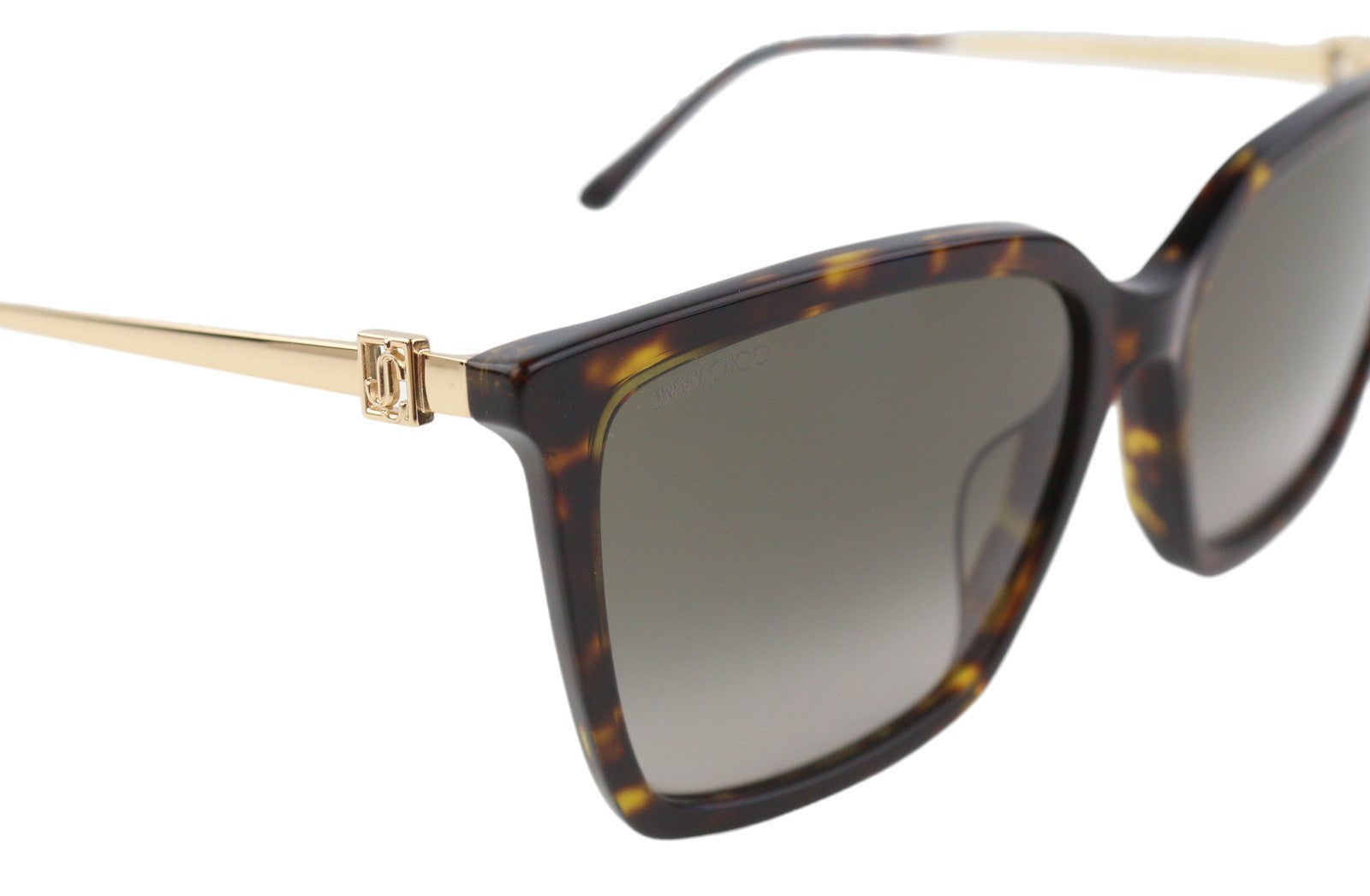 JIMMY CHOO Totta/G/S Women Sunglasses OS Brown Animal Tinted Square RRP€329