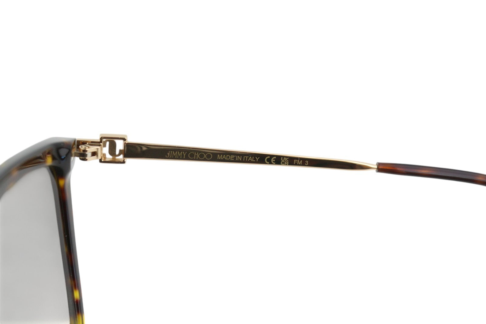 JIMMY CHOO Totta/G/S Women Sunglasses OS Brown Animal Tinted Square RRP€329