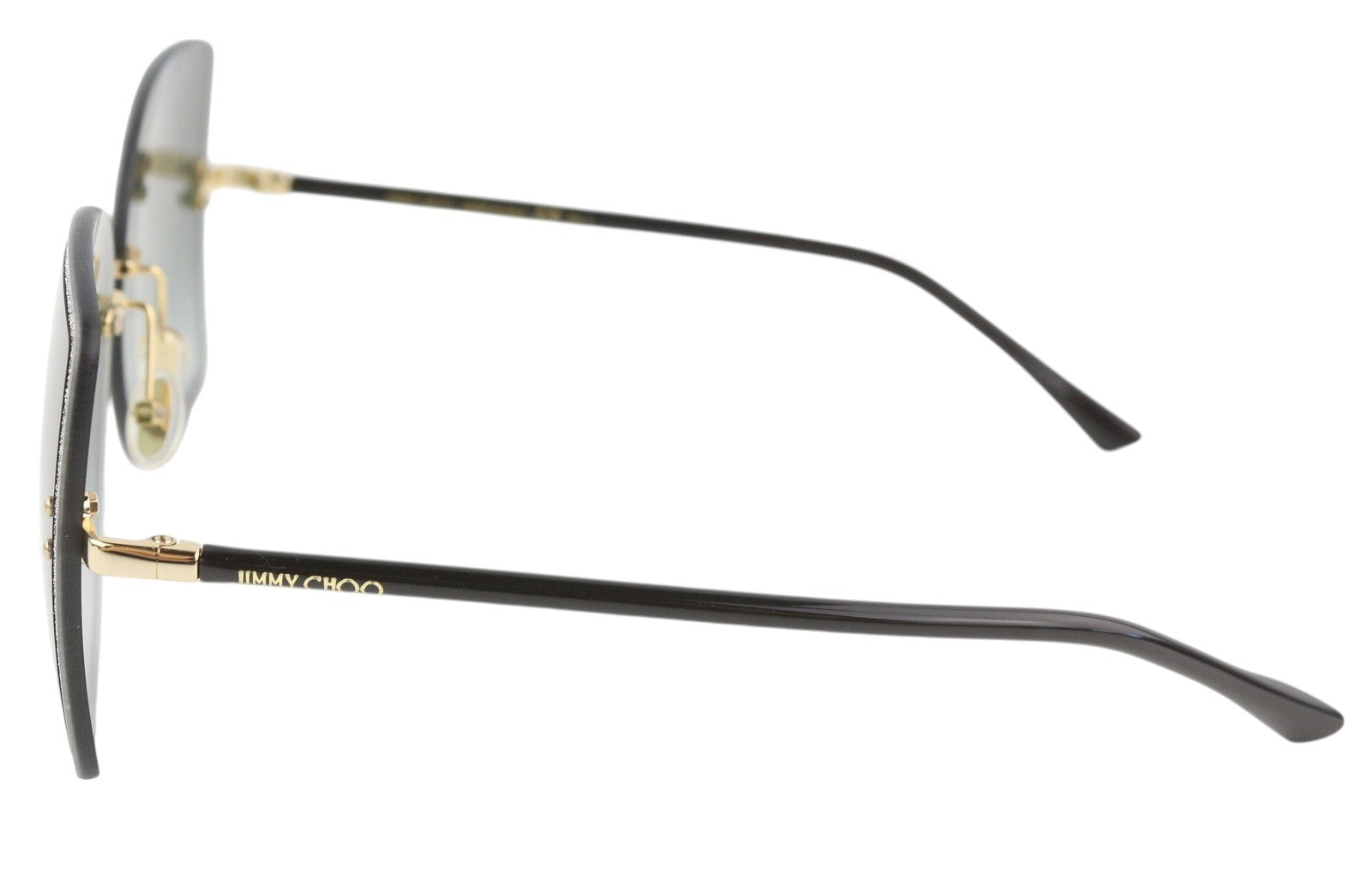 JIMMY CHOO Leti/s Women Sunglasses OS Black Shiny Frame Tinted Butterfly RRP€355