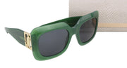 JIMMY CHOO Gaya/S Women Sunglasses OS Green Frame Tinted Square Casual RRP€359
