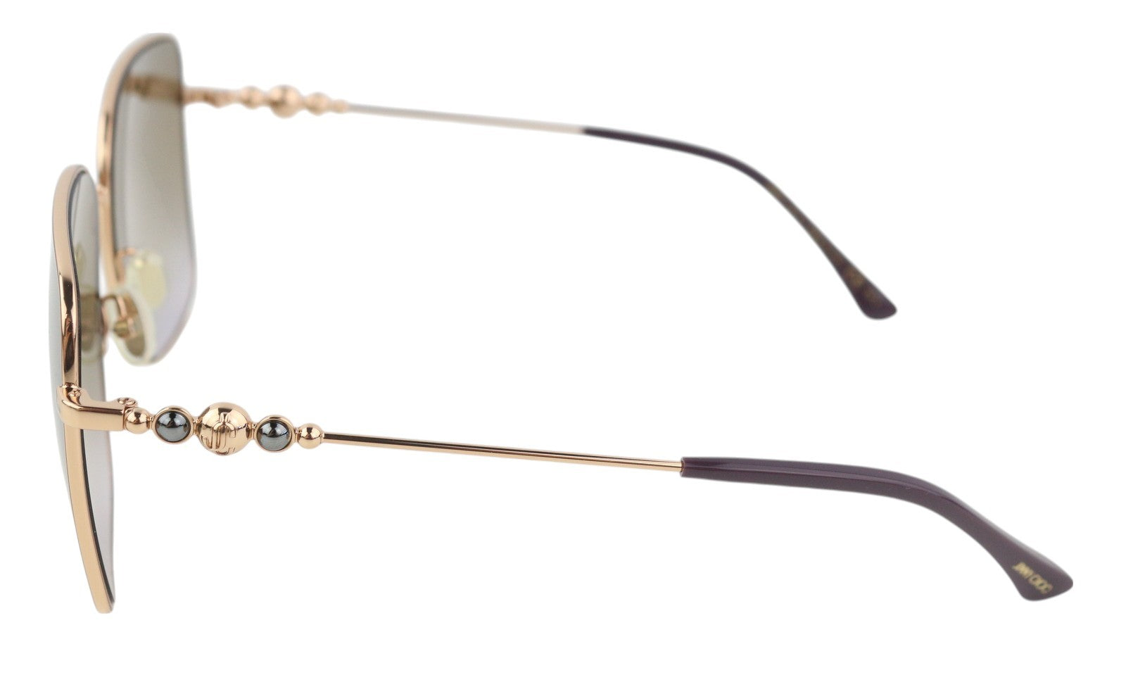 JIMMY CHOO Hester/S Women Sunglasses OS Gold Tone Frame Tinted Square RRP€245