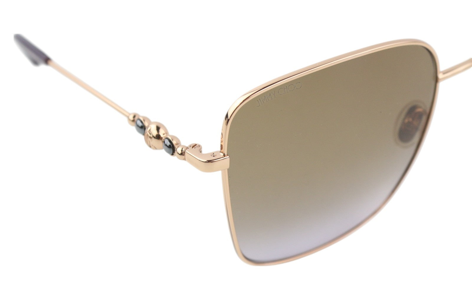 JIMMY CHOO Hester/S Women Sunglasses OS Gold Tone Frame Tinted Square RRP€245