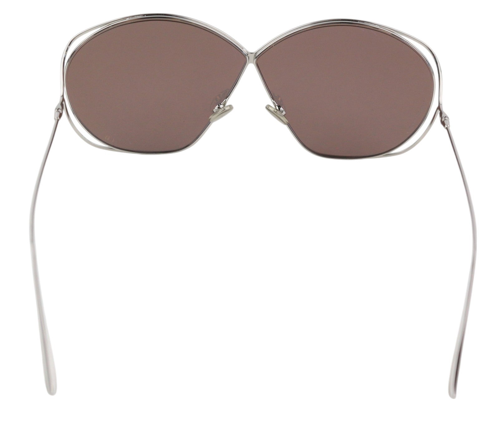 CHRISTIAN DIOR 010SQ Women Sunglasses OS Silver Tone Frame Mirror Lens RRP€268