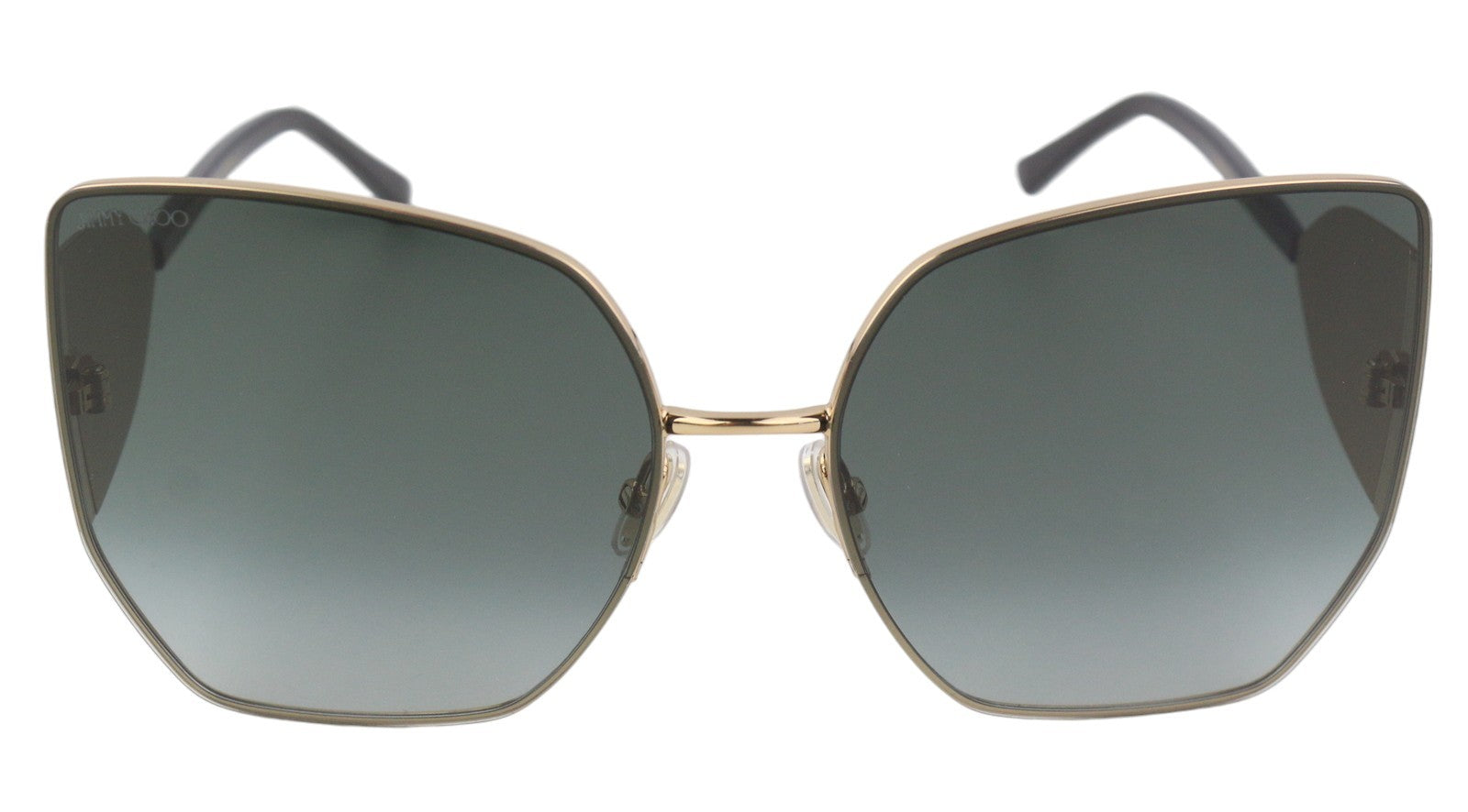 JIMMY CHOO River/S Women Sunglasses OS Gold Tone Shiny Tinted Butterfly RRP€385