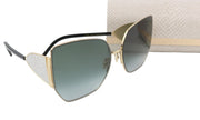 JIMMY CHOO River/S Women Sunglasses OS Gold Tone Frame Tinted Butterfly RRP€385