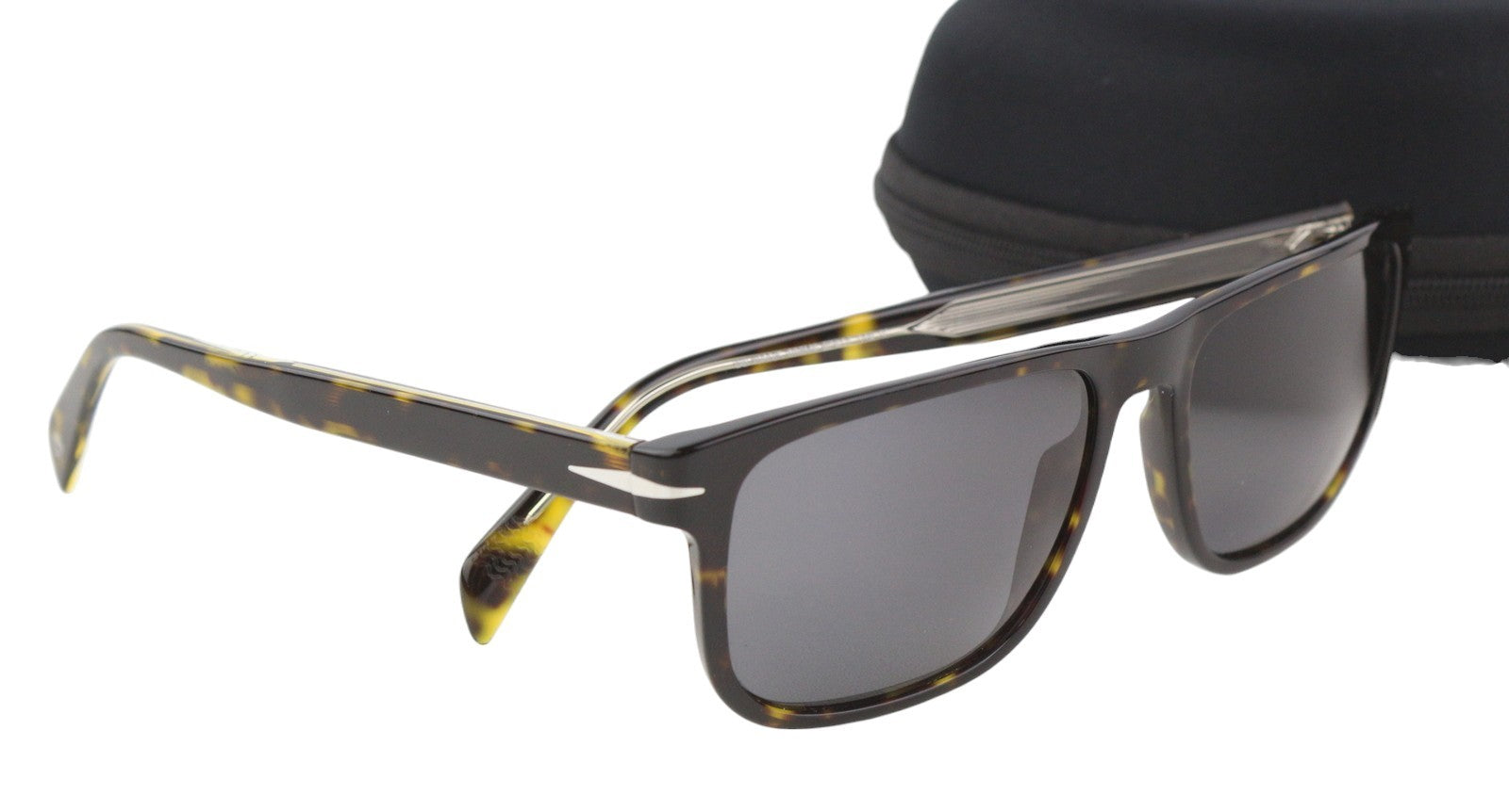 DAVID BECKHAM DB1060/S Women Sunglasses OS Brown Animal Print Square RRP€169