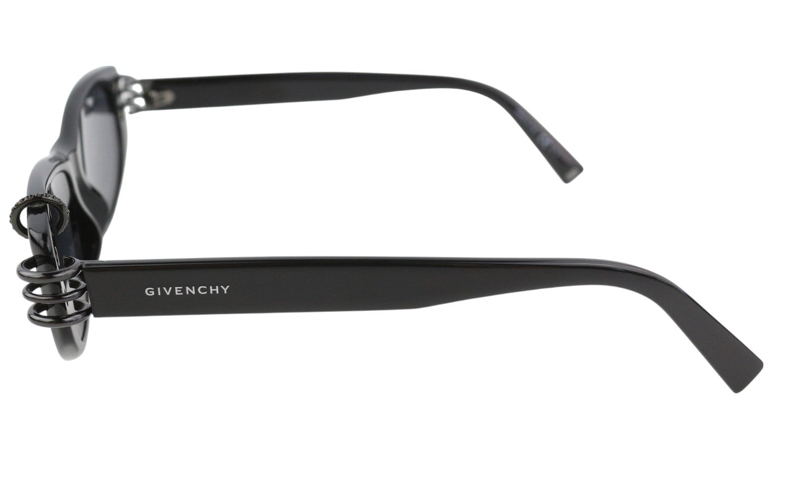 GIVENCHY GV 7176/S Women Sunglasses OS Black Cat-Eye Frame Tinted Logo RRP€255
