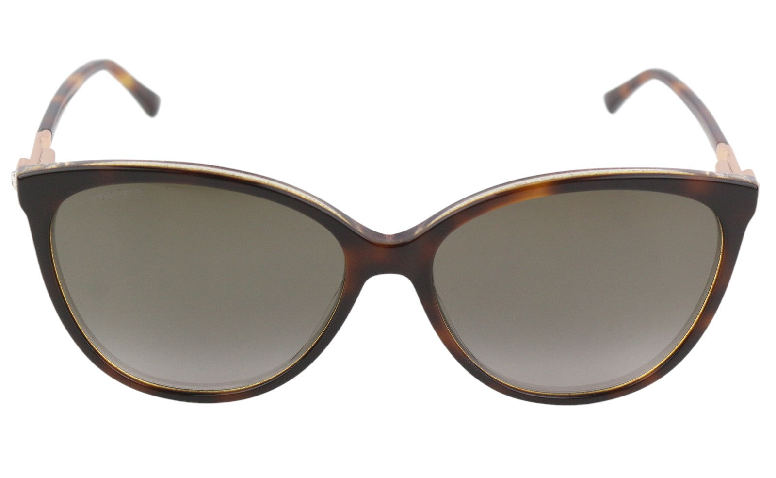 JIMMY CHOO Lissa/S Women Sunglasses OS Brown Animal Print Tinted Cat-Eye RRP€270