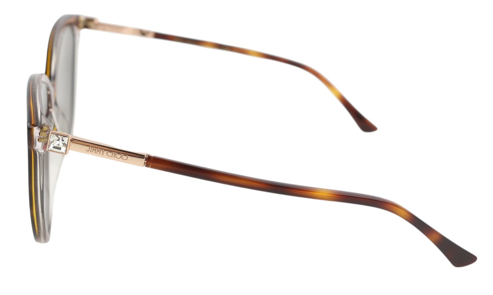 JIMMY CHOO Lissa/S Women Sunglasses OS Brown Animal Print Tinted Cat-Eye RRP€270