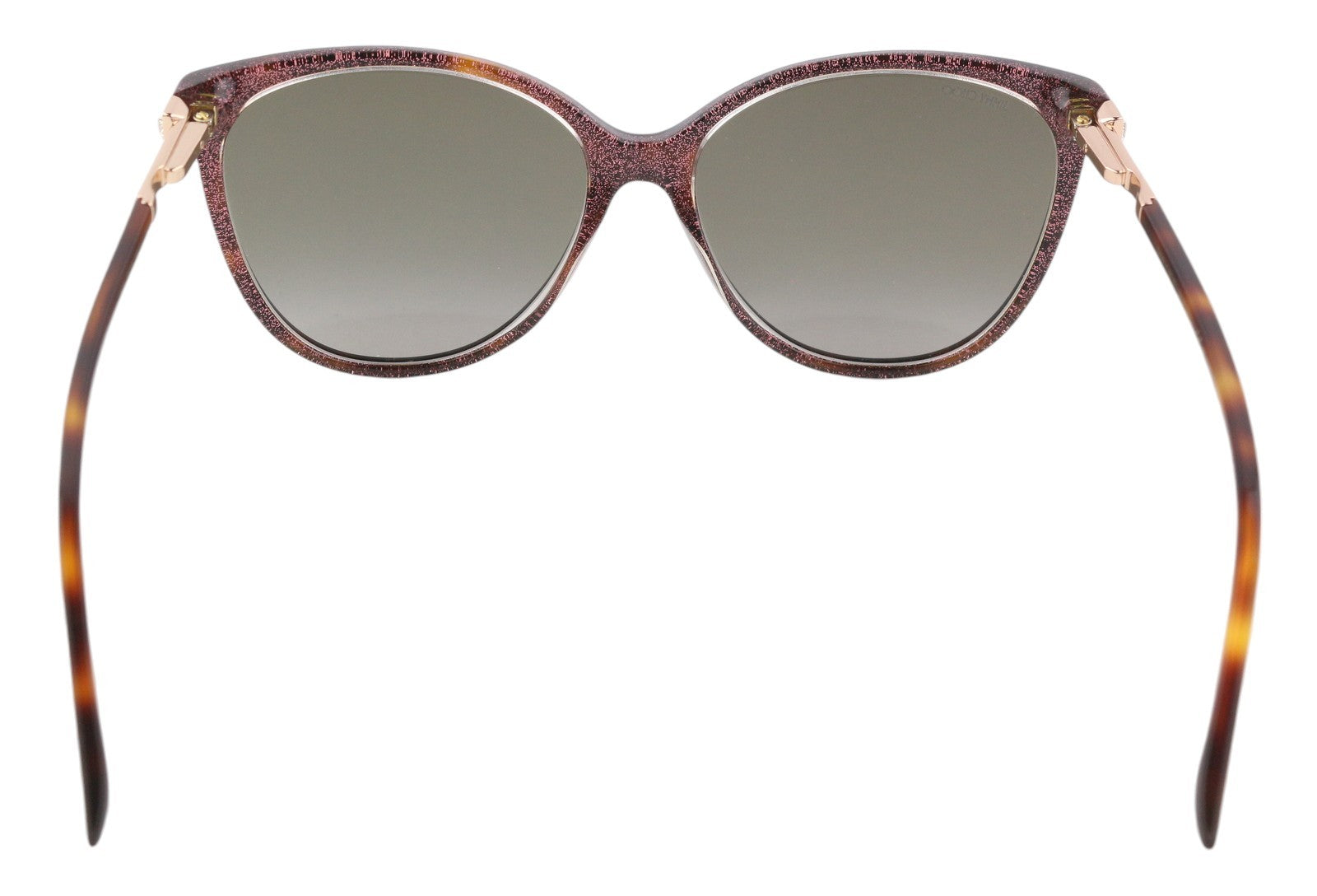 JIMMY CHOO Lissa/S Women Sunglasses OS Brown Animal Print Tinted Cat-Eye RRP€270